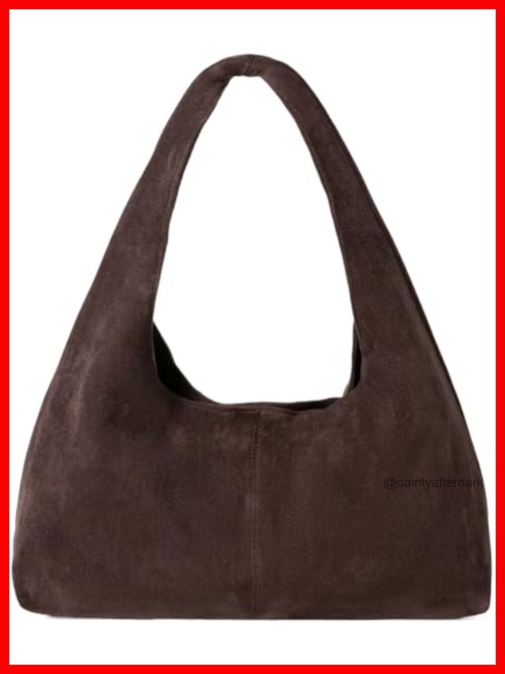 Slouchy Faux Suede Hobo Bag Women's Shoulder Tote Handbag Purse